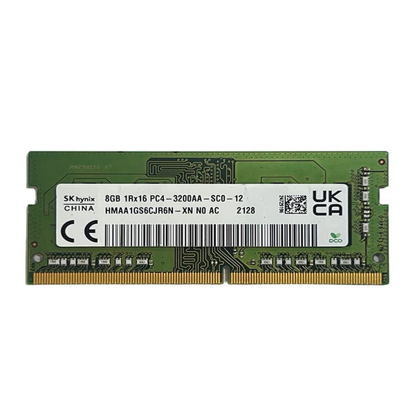 رم لپ تاپ DDR4 تک کاناله 3200 مگاهرتز CL22 اس کی هاینیکس مدل PC4-3200AA ظرفیت 8 گیگابایت