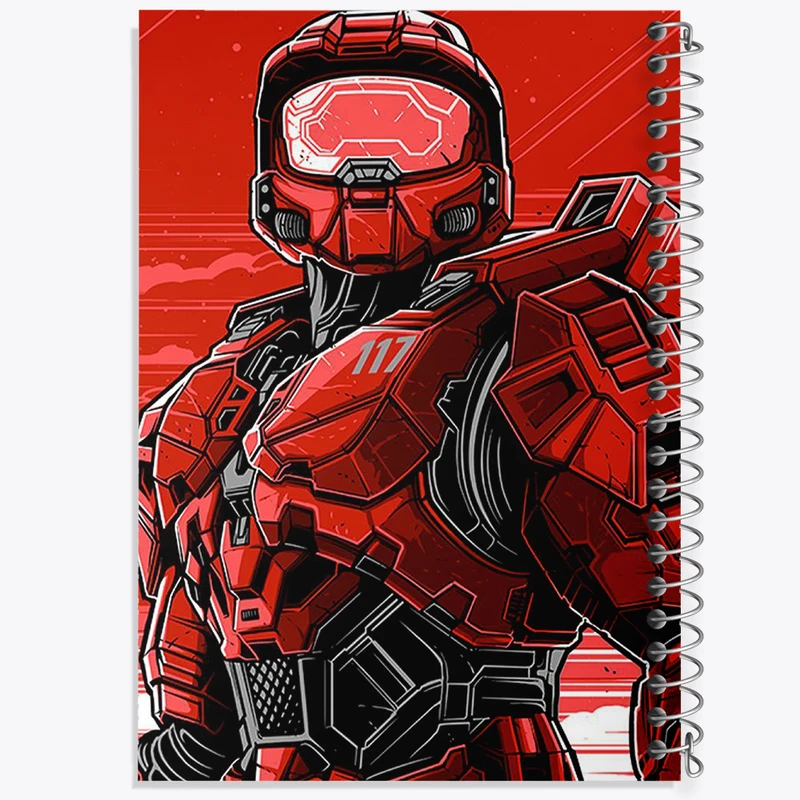 دفتر مشق 100 برگ خندالو طرح بازی هیلو (Halo) کد 31507