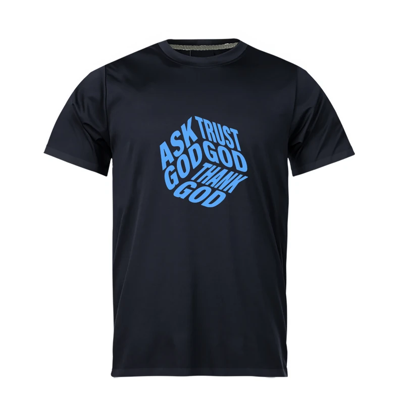 تی‌شرت آستین کوتاه مردانه مدل NC1_TRUST GOD 1
