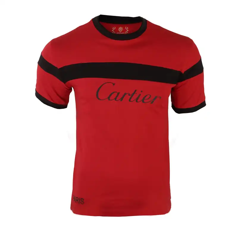 تی شرت آستین کوتاه مردانه مدل تکه دوزی چاپی