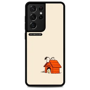 AKAM AMCWSGS21U-SNOOPY7 Cover For Samsung Galaxy S21 Ultra
