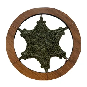 دیوارکوب بافتنی مدل ستاره برجسته