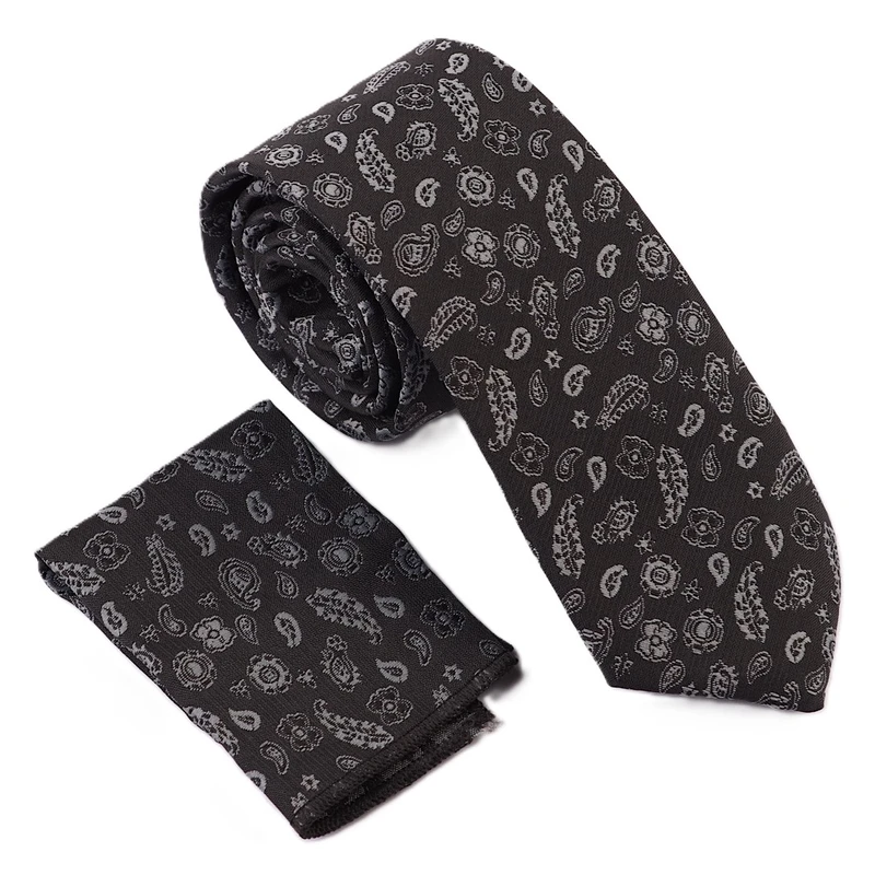 ست کراوات و دستمال جیب مردانه مدل A22