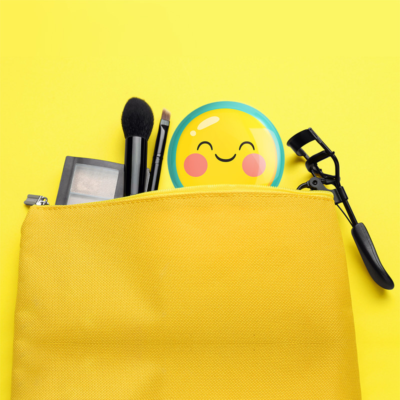 آینه جیبی خندالو مدل ایموجی Emoji  کد 3005