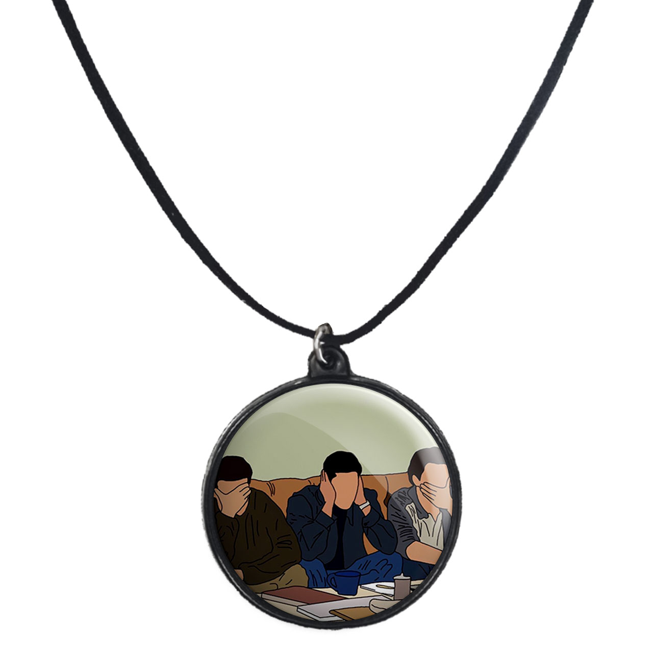 گردنبند پرمانه طرح فرندز کد pmb.18907 مدل دو طرفه