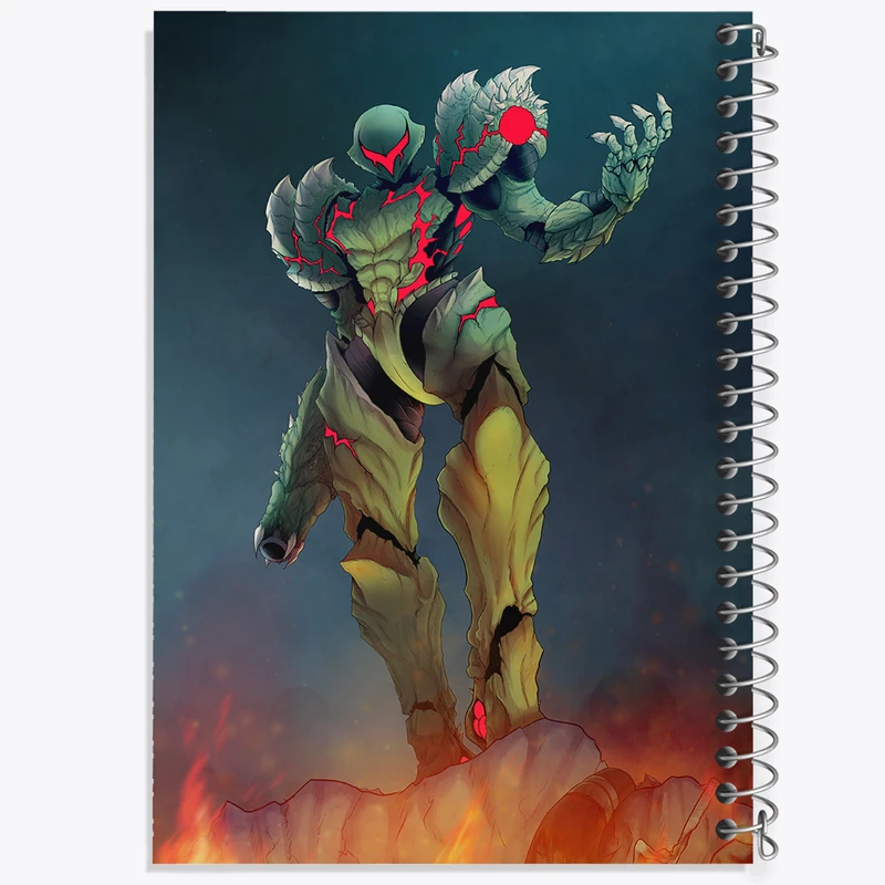 دفتر نت موسیقی 50 برگ خندالو مدل بازی متروید (Metroid) کد 35624