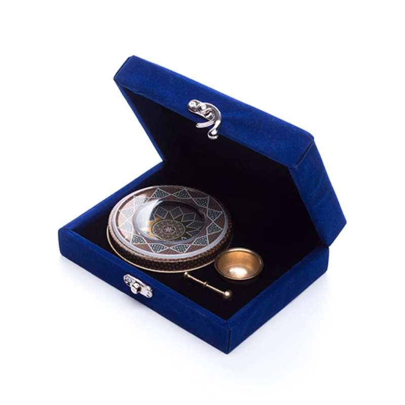 ظرف زعفران مدل آرت به همراه هاون