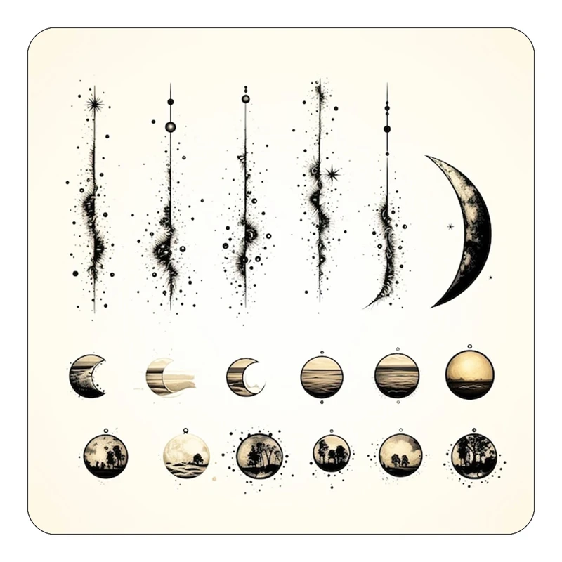 مگنت کاکتی طرح ماه و ستاره مدل mp52877