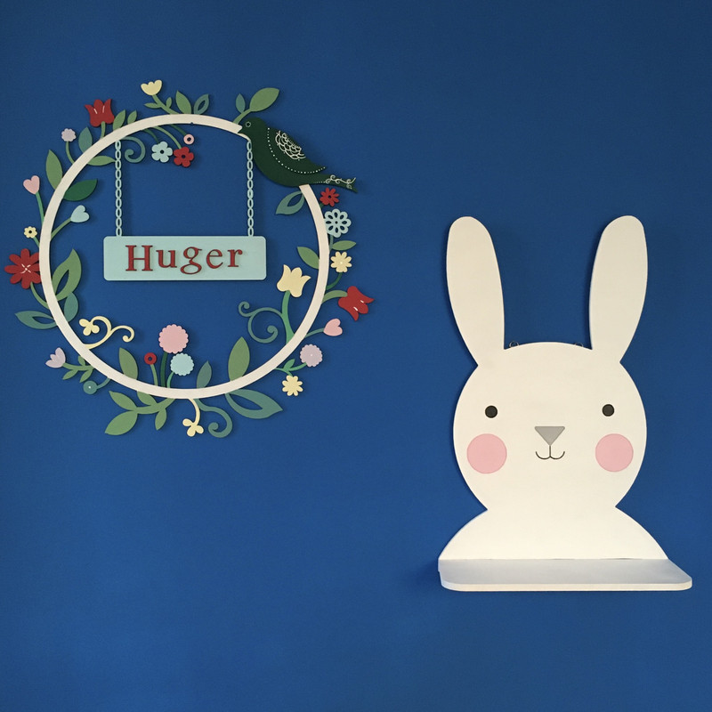 شلف دیواری اتاق کودک  طرح خرگوش مدل k12