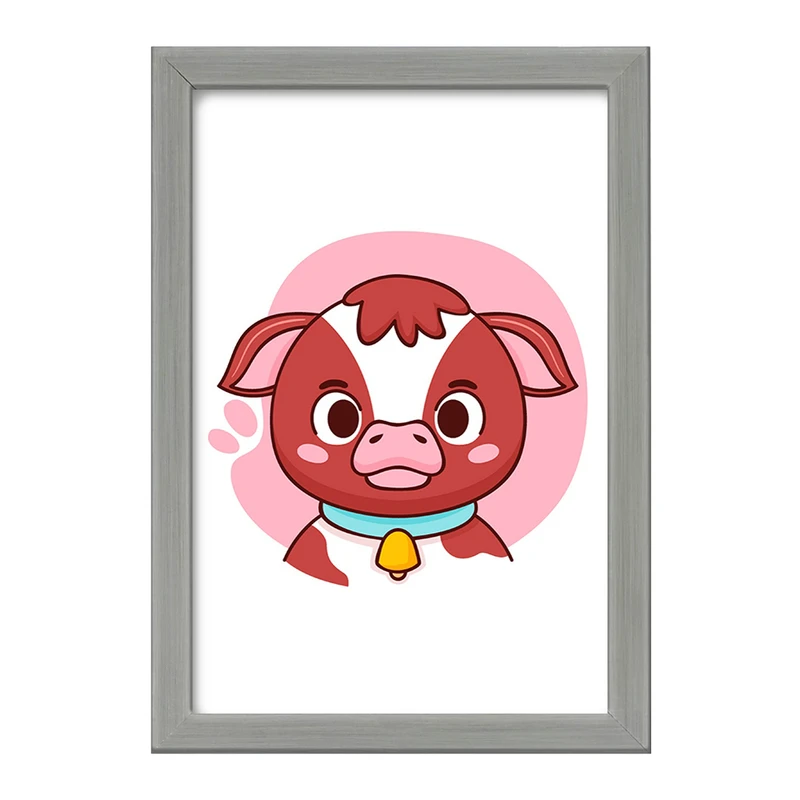 تابلو خندالو طرح گوساله حیوانات بامزه کد 37161