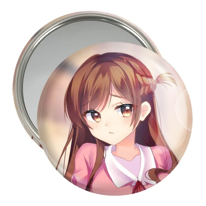 آینه جیبی خندالو مدل چیزی رو سان انیمه دختر  کد 12114