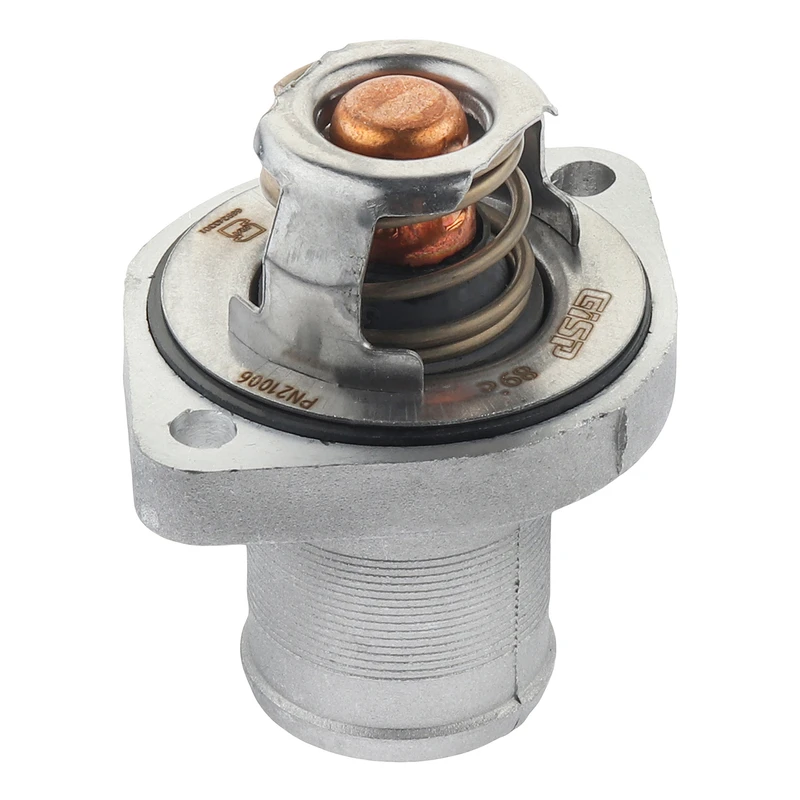 ترموستات 89 درجه جی ای اس پی کد 206911 به همراه محفظه آلومینیومی مناسب برای پژو 206 تیپ 2 و پژو 206 تیپ 3