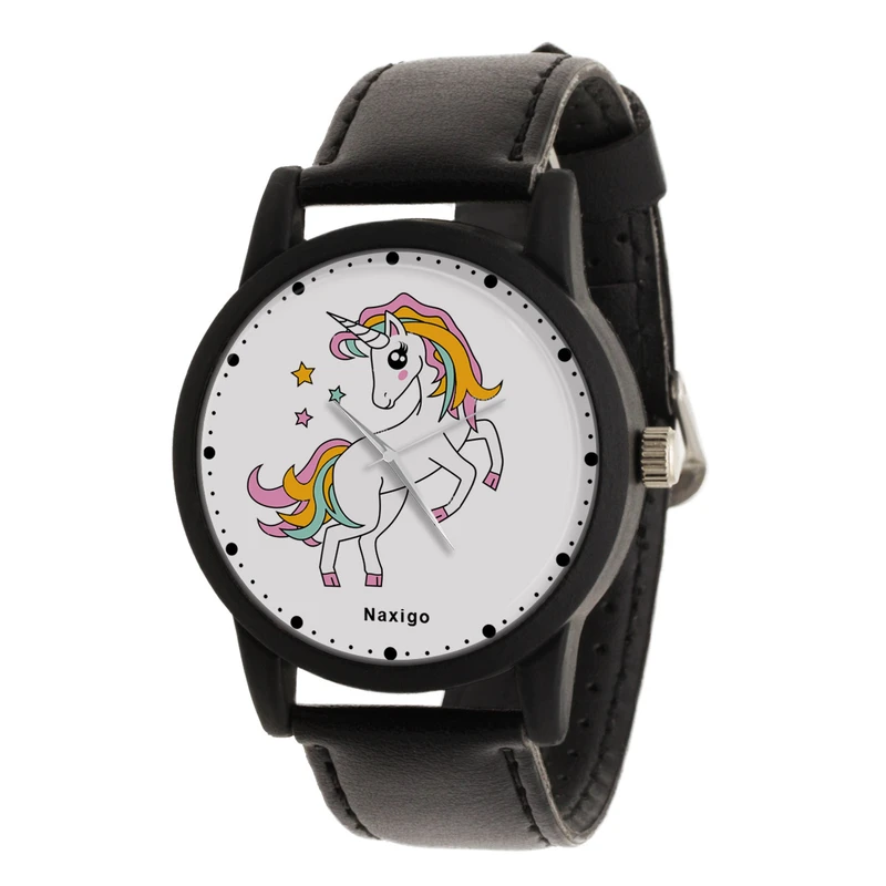 ساعت مچی عقربه ای ناکسیگو مدل اسب تک شاخ کد LF12612