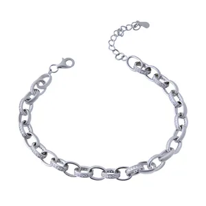     دستبند نقره زنانه بازرگانی میلادی کد DP_156