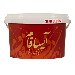 رنگ اکریلیک نیم براق آیسافام کد SEMI GLOSS وزن 3.500 کیلوگرم