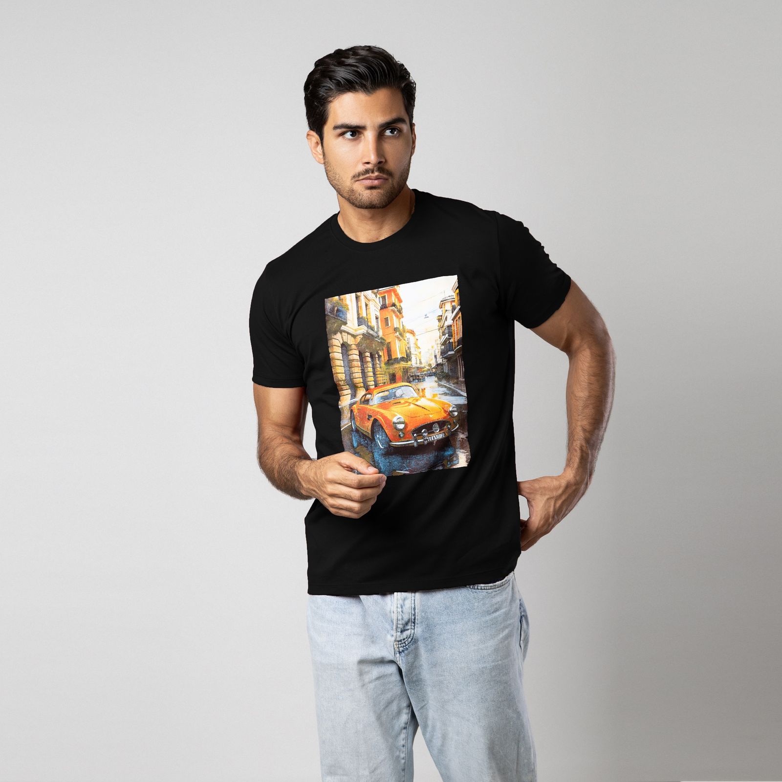 تی شرت آستین کوتاه مردانه باینت مدل 780-1 رنگ مشکی -  - 5