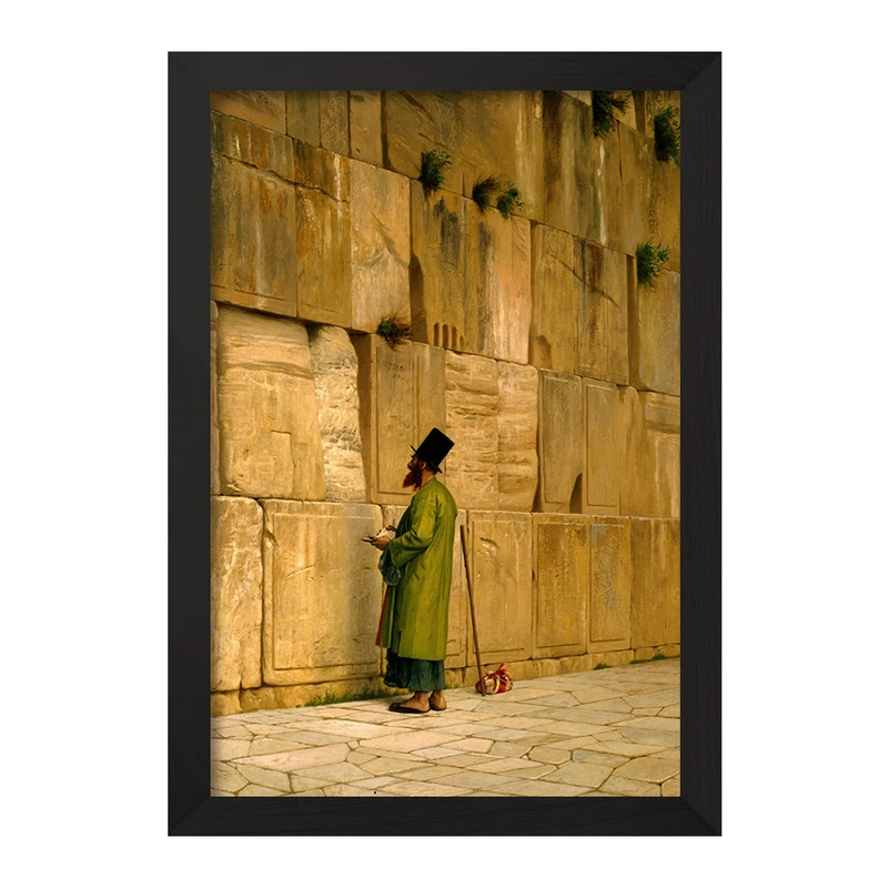 تابلو خندالو مدل نقاشی دیوار ندبه اثر ژان لئون ژروم کد F12307