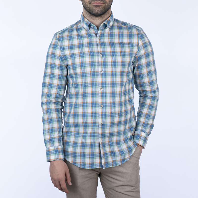 پیراهن آستین بلند مردانه ال سی من مدل 100484-176