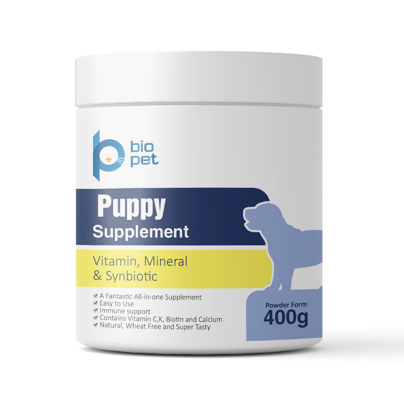 پودر مکمل توله سگ بایو پت مدل Puppy وزن 400 گرم