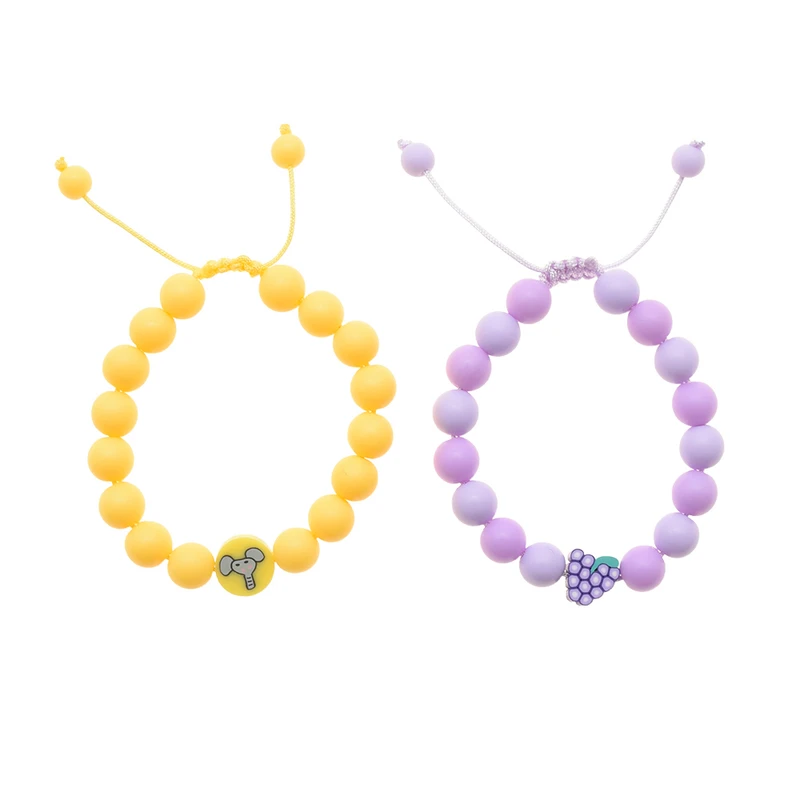 دستبند زنانه دلنار گالری مدل انگور و فیل بسته 2 عددی