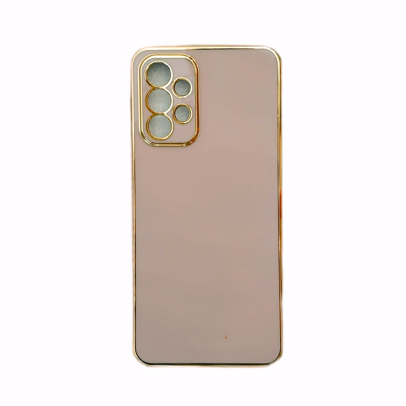 کاور مدل 557/85200 طرح ساده دور طلایی مناسب برای گوشی موبایل سامسونگ Galaxy a23
