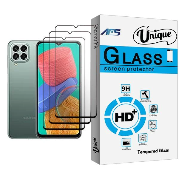 محافظ صفحه نمایش سرامیکی ای اف اس مدل Unique Glass3 مناسب برای گوشی موبایل سامسونگ Galaxy M33 بسته سه عددی
