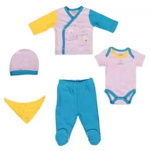 ست 5 تکه لباس نوزادی جیجیم بیبی مدل cab316m
