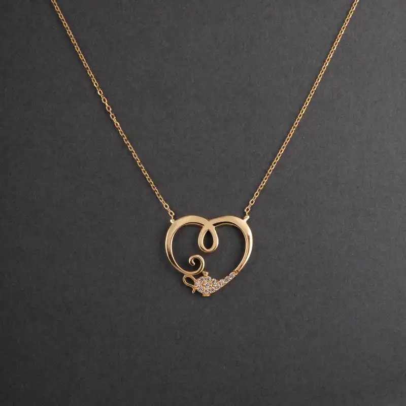 گردنبند طلا 18 عیار زنانه جواهری سون مدل 3205