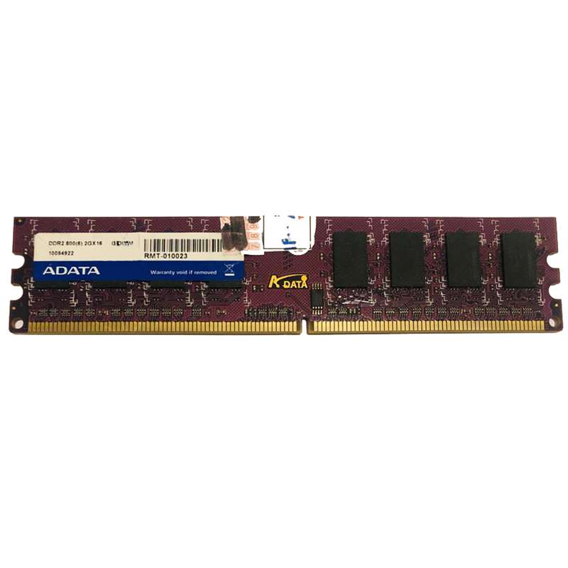 رم دسکتاپ DDR2 تک کاناله 800 مگاهرتز CL6 آدیتا مدل DDR2800(6)2GX16 ظرفیت 2 گیگابایت