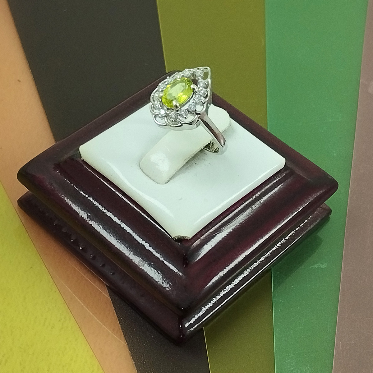 انگشتر نقره زنانه سلین کالا مدل زبرجد کد MPS-5