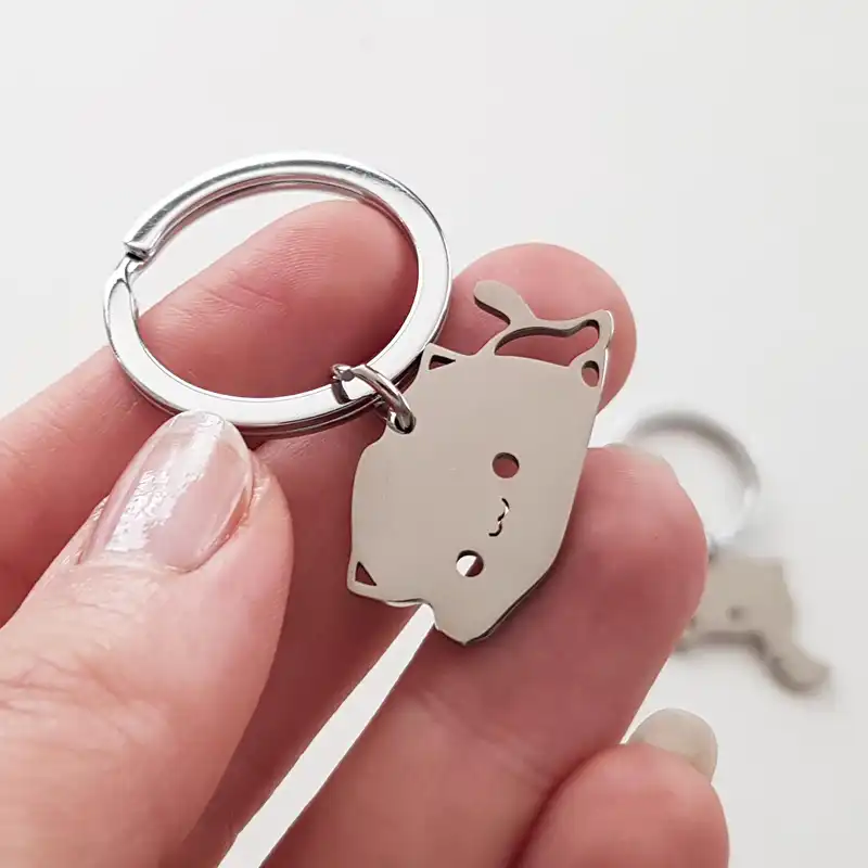 جاکلیدی مدل دوقلو فلزی آغوش کد 4662 بسته 2 عددی