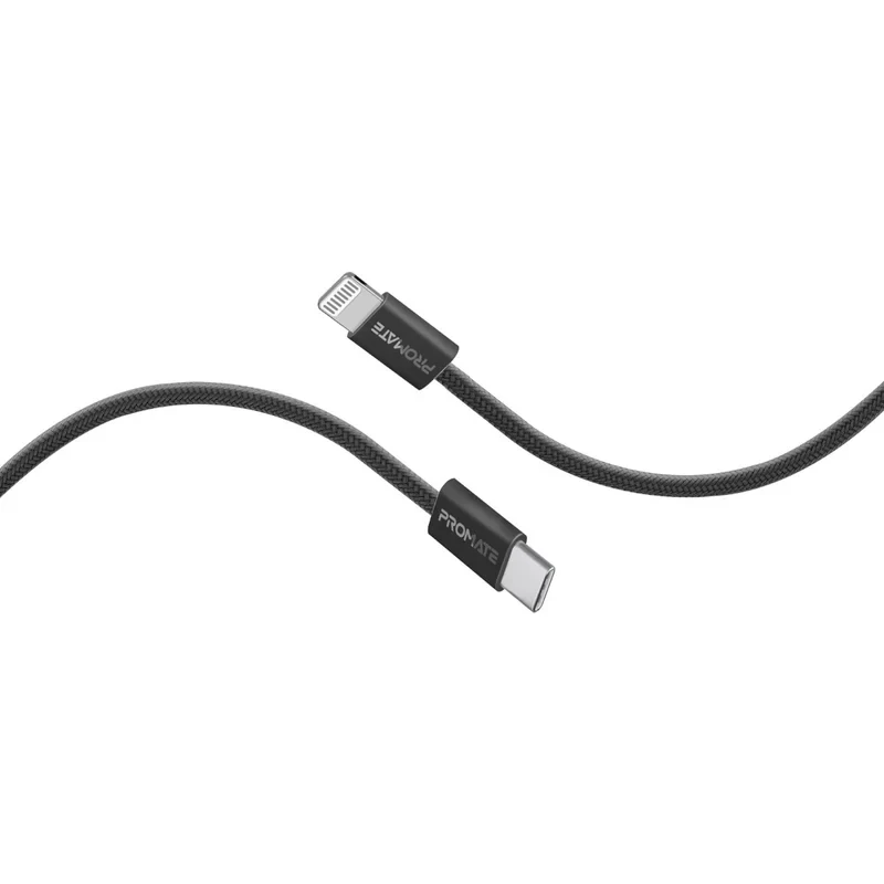 کابل USB-C به لایتنینگ پرومیت مدل ECOLINE-CI120  طول 1.2 متر