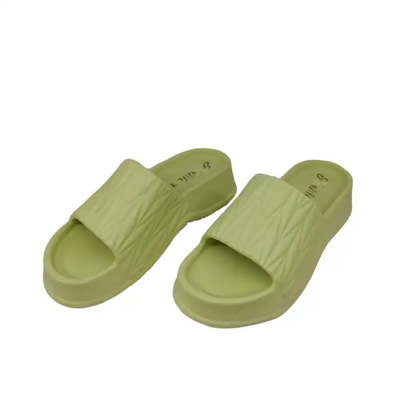 دمپایی زنانه مدل زیره ضخیم کد DZ 94 FSH رنگ سبز پسته ای