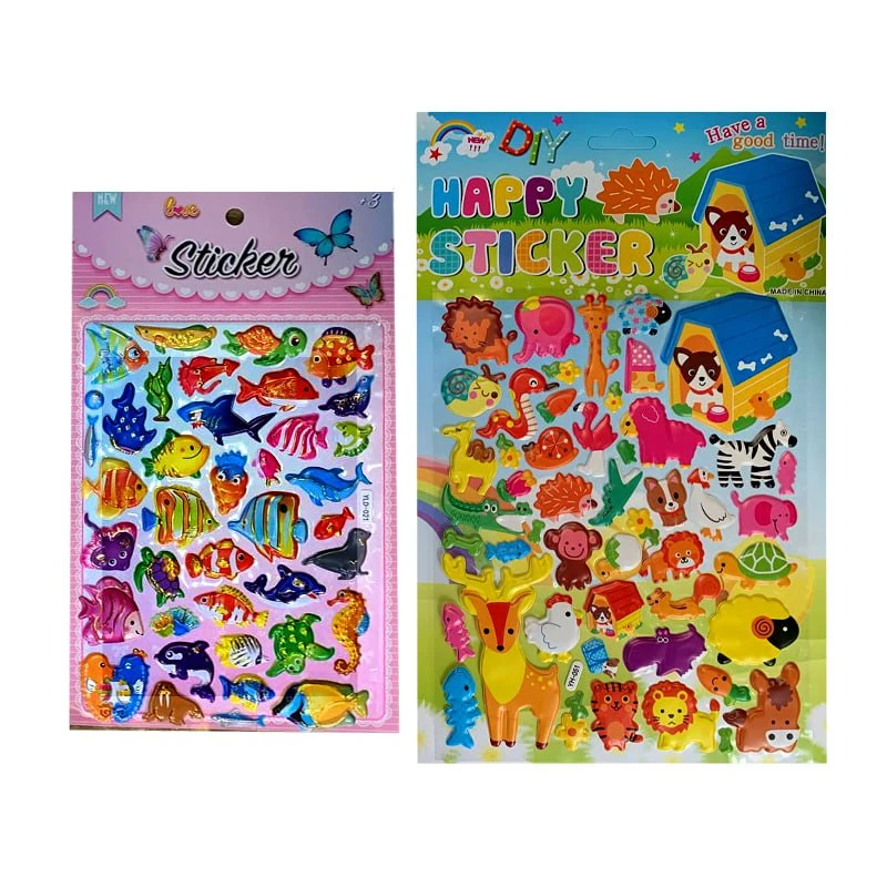  برچسب طرح حیوانات بسته 2 عددی 