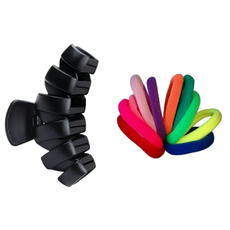 ست کلیپس و کش مو زنانه آی جواهر کد 1011 مجموعه 11 عددی