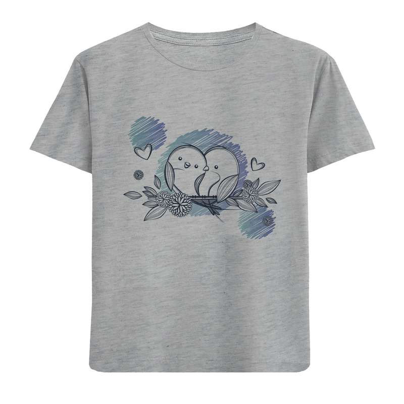 تی شرت آستین کوتاه بچگانه مدل گنجشک D197