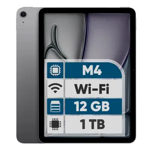 تبلت 11 اینچ اپل مدل iPad Air 2026 M4 Wi-Fi ظرفیت 1 ترابایت و رم 12 گیگابایت، رزولوشن دوربین اصلی...