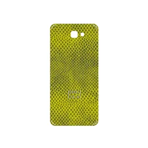 MAHOOT Yellow Snake Skin Cover Sticker for Samsung Galaxy J7 Prime