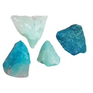 سنگ نمک دکوری مدل کریستالی طرح اقیانوس  کد TR122 بسته 4 عددی