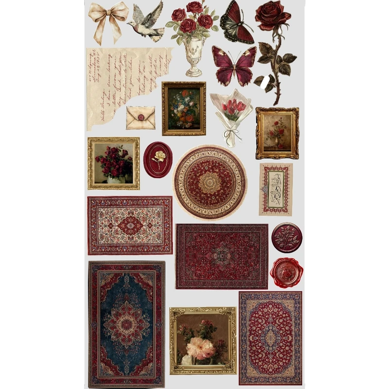 برچسب مدل مینیمال فرش قرمز