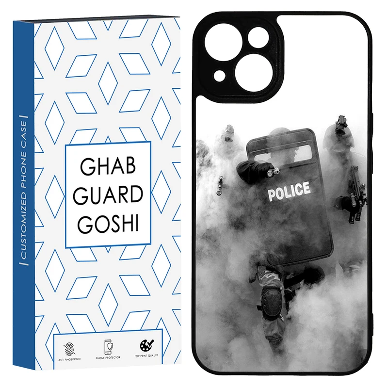 کاور قاب گارد گوشی طرح پلیسی کد TPU-136 مناسب برای گوشی موبایل اپل IPHONE 13 / 14