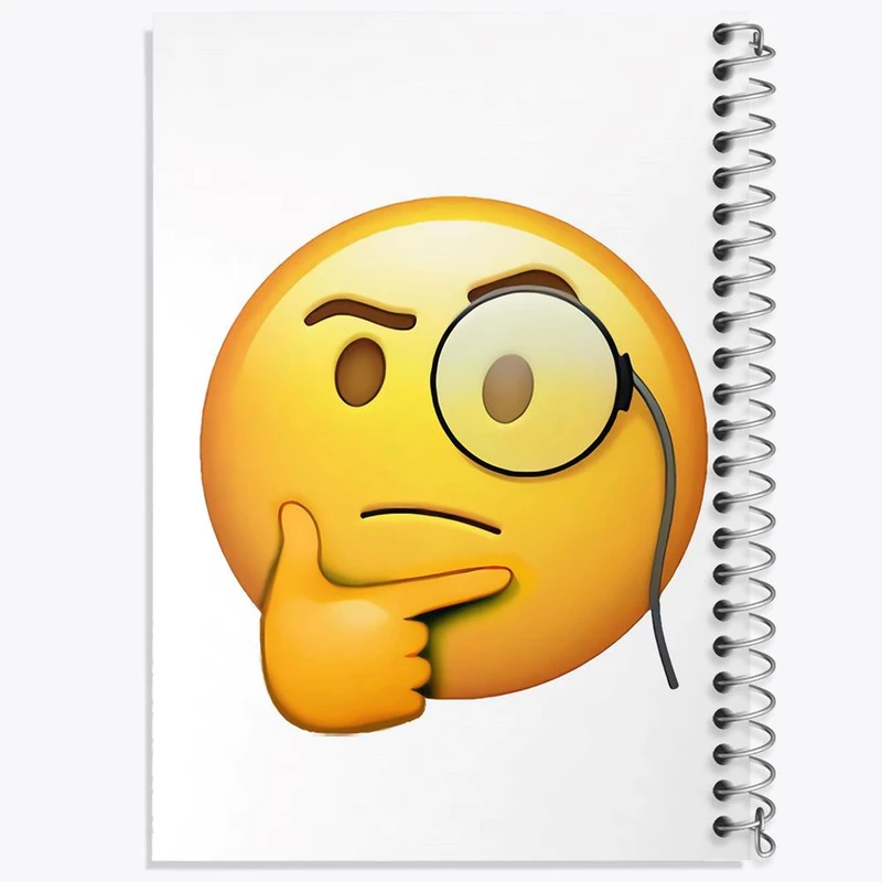 دفتر مشق 100 برگ خندالو طرح ایموجی کد 24677