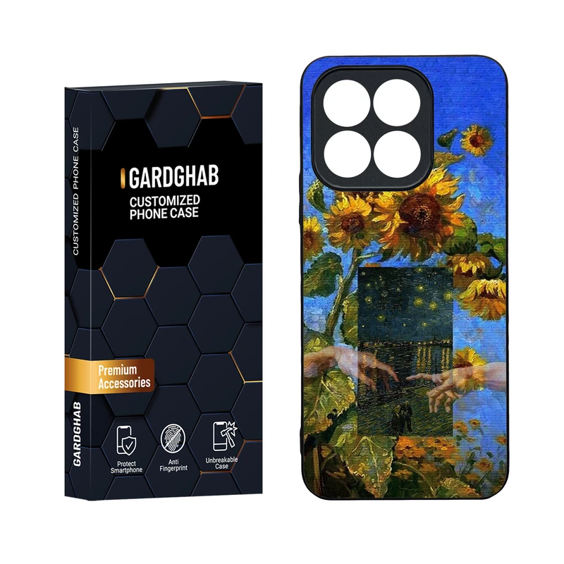  کاور گارد قاب مدل دور ژله ای پشت گلس هنری  مناسب برای گوشی موبایل آنر  Honor X6b 4G
