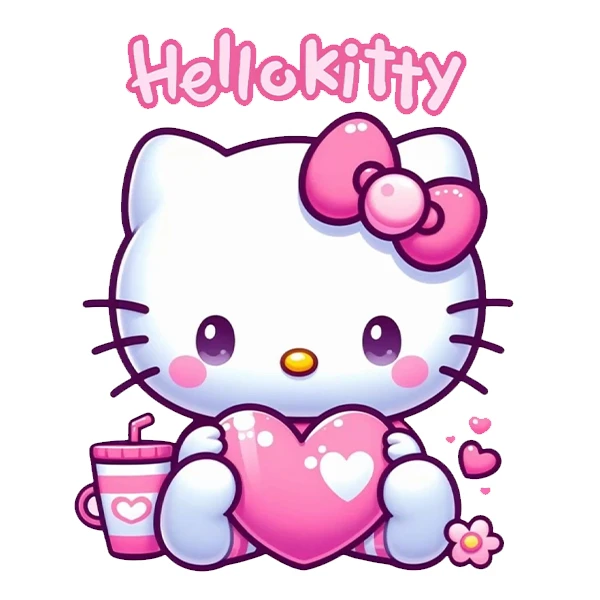 استیکر پارچه و لباس پاد آفرین طرح کیتی کد 402