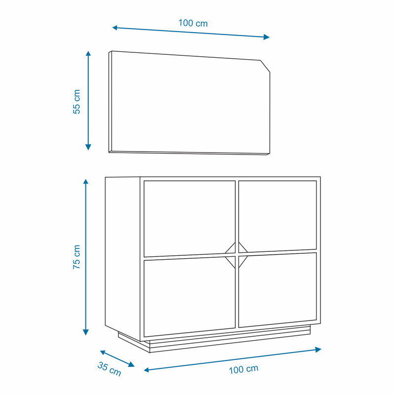 آینه و کنسول سایان هوم مدل D&G 001