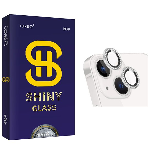 محافظ لنز دوربین آتوچبو مدل Shiny رینگی نگین دار مناسب برای گوشی موبایل اپل iPhone 14 Plus