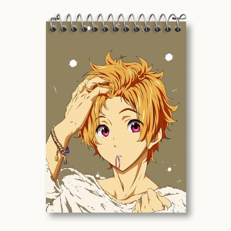 دفتر یادداشت 50 برگ خندالو مدل هازوکی ناگیسا انیمه فری تیل Fairy Tail کد 15615