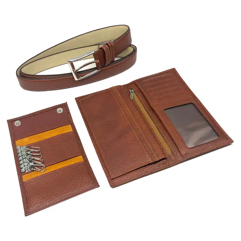 ست هدیه مردانه سرزمین چرم مدل 131013