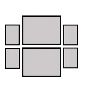 backlit photo frame model 215-41 set of 6 numbers