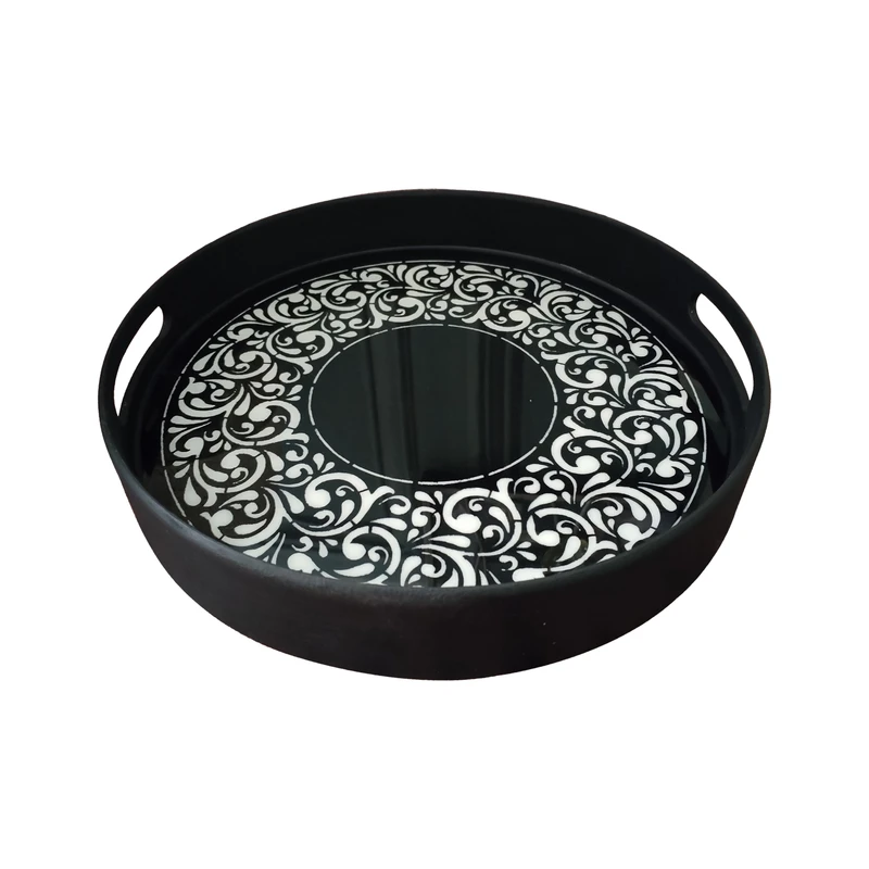 سینی دسته دار مدل ترنگ سایز 33*33 سانتی متر